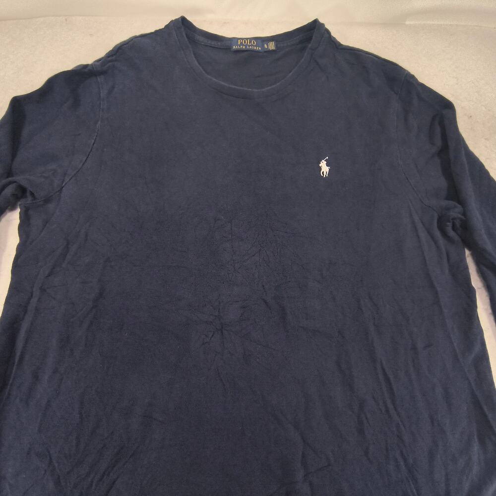 Polo Ralph Lauren Crew Neck Long Sleeve Shirt Mens Size Extra Large XL Navy